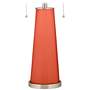 Color Plus Peggy 29 3/4" Daring Orange Glass Table Lamp