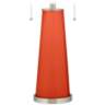 Color Plus Peggy 29 3/4" Daredevil Orange Glass Table Lamp