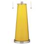 Color Plus Peggy 29 3/4" Citrus Yellow Glass Table Lamp