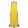 Color Plus Peggy 29 3/4" Citrus Yellow Glass Table Lamp