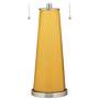 Color Plus Peggy 29 3/4" Goldenrod Yellow Glass Table Lamp