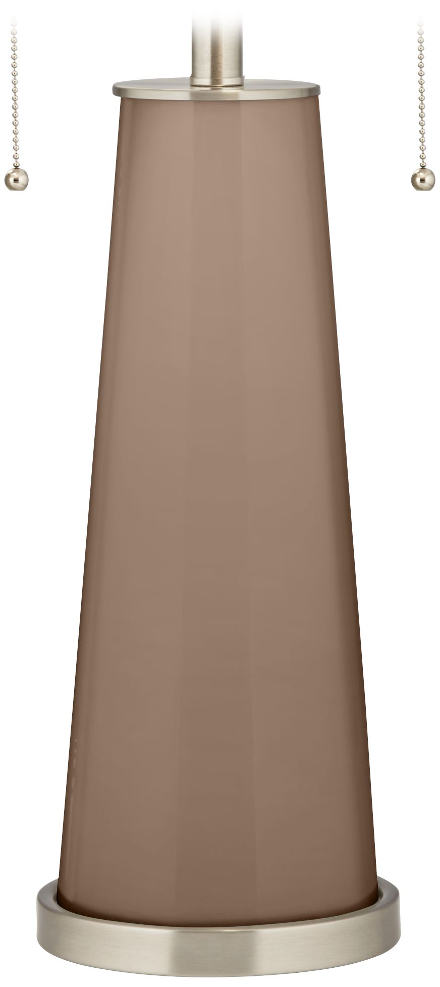 Mocha Peggy Glass Table Lamp