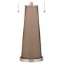 Mocha Peggy Glass Table Lamp