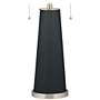 Color Plus Peggy 29 3/4" Modern Glass Black of Night Table Lamp