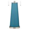Color Plus Peggy 29 3/4" Modern Glass Great Falls Blue Table Lamp