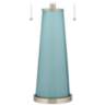 Color Plus Peggy 29 3/4" Modern Glass Raindrop Blue Table Lamp