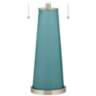Color Plus Peggy 29 3/4" Modern Glass Reflecting Pool Blue Table Lamp