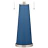 Color Plus Peggy 29 3/4" Regatta Blue Glass Table Lamp