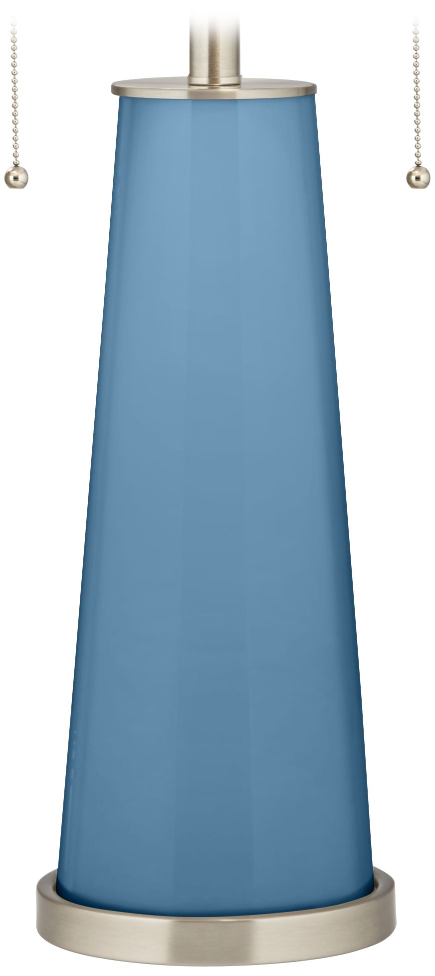 Color Plus Peggy 29 3/4" Secure Blue Glass Table Lamp