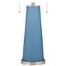 Color Plus Peggy 29 3/4" Secure Blue Glass Table Lamp