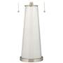 Color Plus Peggy 29 3/4" Winter White Glass Table Lamp