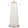 Color Plus Peggy 29 3/4" Winter White Glass Table Lamp