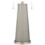 Requisite Gray Peggy Glass Table Lamp
