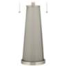 Requisite Gray Peggy Glass Table Lamp
