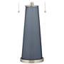 Color Plus Peggy 29 3/4" Modern Granite Peak Gray Table Lamp