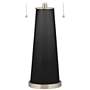 Color Plus Peggy 29 3/4" Tricorn Black  Glass Table Lamp