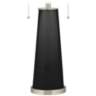 Color Plus Peggy 29 3/4" Tricorn Black  Glass Table Lamp