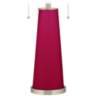 Color Plus Peggy 29 3/4" French Burgundy Red Glass Table Lamp
