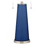 Color Plus Peggy 29 3/4" Modern Glass Monaco Blue Table Lamp