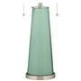 Color Plus Peggy 29 3/4" Grayed Jade Green Glass Table Lamp