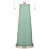 Color Plus Peggy 29 3/4" Grayed Jade Green Glass Table Lamp