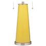 Color Plus Peggy 29 3/4" Lemon Zest Yellow Glass Table Lamp