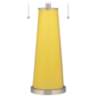 Color Plus Peggy 29 3/4" Lemon Zest Yellow Glass Table Lamp