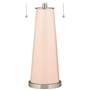 Color Plus Peggy 29 3/4" Linen Pink Glass Table Lamp