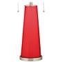 Color Plus Peggy 29 3/4" High Modern Poppy Red Glass Table Lamp