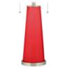 Color Plus Peggy 29 3/4" High Modern Poppy Red Glass Table Lamp