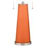 Color Plus Peggy 29 3/4" Nectarine Orange Glass Table Lamp