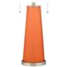 Color Plus Peggy 29 3/4" Nectarine Orange Glass Table Lamp