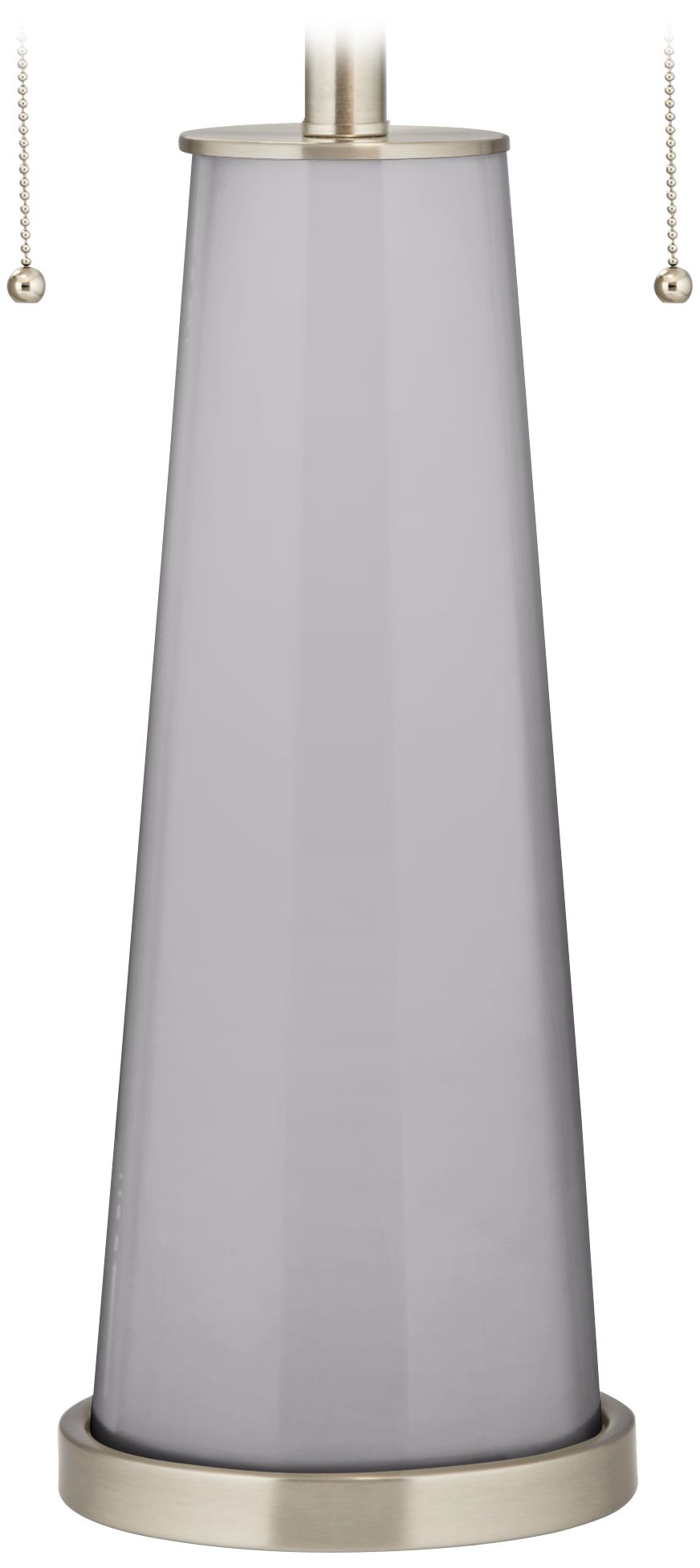 Color Plus Peggy 29 3/4" Swanky Gray Glass Table Lamp