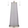 Color Plus Peggy 29 3/4" Swanky Gray Glass Table Lamp