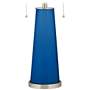 Color Plus Peggy 29 3/4" Hyper Blue Glass Table Lamp