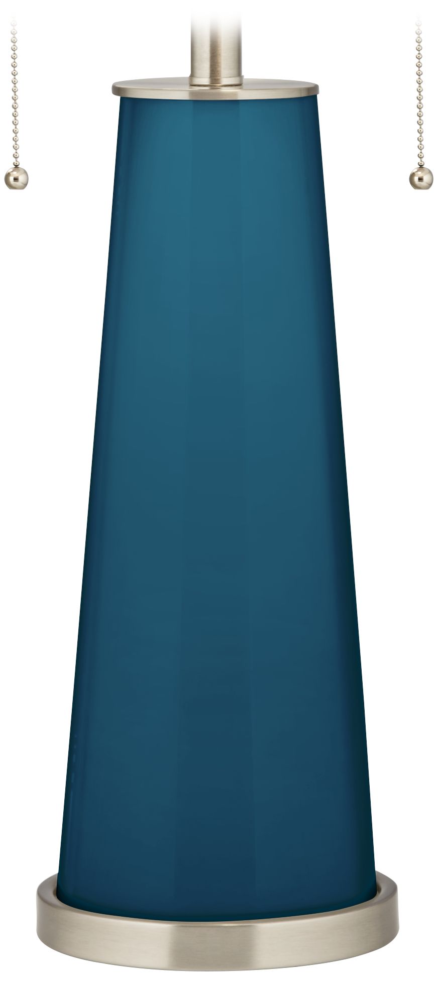 Color Plus Peggy 29 3/4" Modern Oceanside Blue Glass Table Lamp