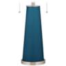 Color Plus Peggy 29 3/4" Modern Oceanside Blue Glass Table Lamp