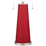 Color Plus Peggy 29 3/4" Ribbon Red Glass Table Lamp