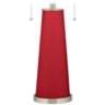 Color Plus Peggy 29 3/4" Ribbon Red Glass Table Lamp
