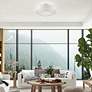 1_Meridian 22" Wide Brushed Nickel Double Layer Ceiling Light in scene