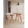 Hamlet Nature Wood and Cane Dining Chairs Set of 2 in scene