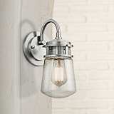 Mini Coach Silver Pewter Outdoor Wall Light H6930 Lamps Plus Mini Coach Silver Pewter Outdoor Wall
