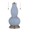 Blue Sky Gourd-Shaped Table Lamp with Alabaster Shade