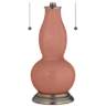 Rojo Dust Gourd-Shaped Table Lamp with Alabaster Shade