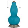 Caribbean Sea Gourd-Shaped Table Lamp with Alabaster Shade