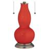 Cherry Tomato Gourd-Shaped Table Lamp with Alabaster Shade