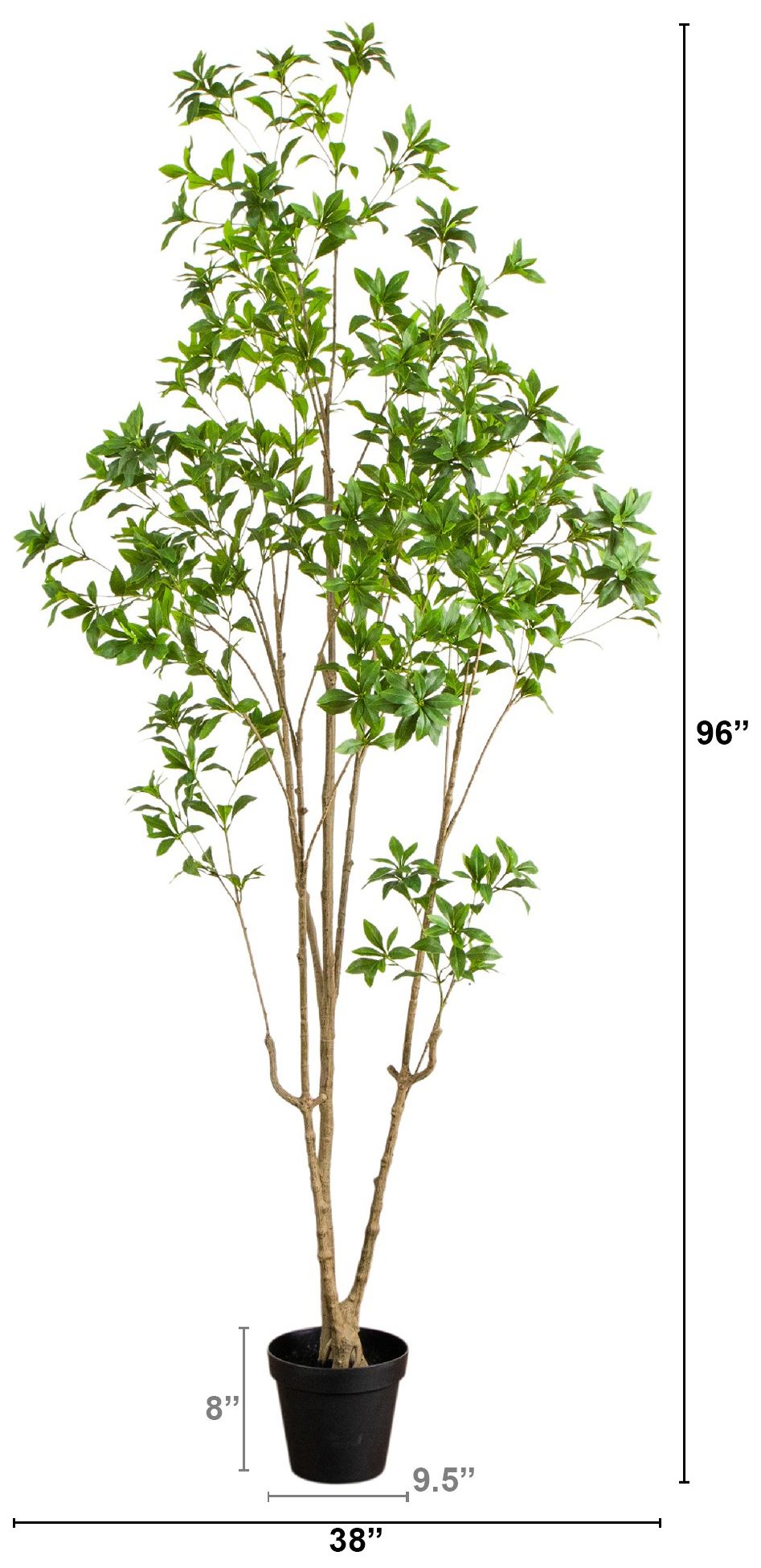 Image 3 8ft. Artificial Minimalist Japanese Pieris Tree more views