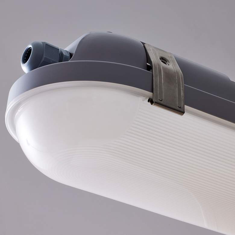 Image 5 8Ft Vapor Proof Linear Fixture CCT & Wattage Selectable IP65 and IK08 R more views