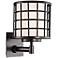 8G284 - Oiled Bronze Metal Cage Wall Sconce