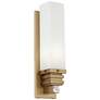 8J888 - 16" Wallmount Stacked Lamp GU24 in Brushed Champagne